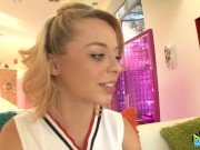 Cheerer Aurora seduction and licking 5/16