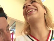 Cheerer Aurora seduction and licking 9/16