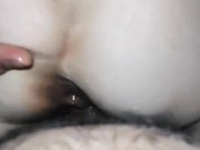 Husband films close-up as he fucks his wife's anal