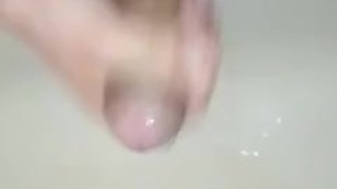 Squirt and cumming cock