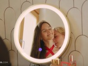 ULTRAFILMS Hot lesbian couple Leona Mia and Kelly Collins licking each other's pussy 2/16