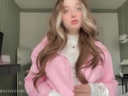 Busty classmate invites u to show how she cums! Cute little slut 3/16