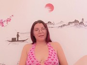 English jerk off instruction: cum on my tits 4/16