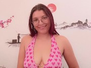 English jerk off instruction: cum on my tits 6/16