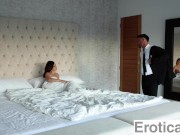 Sated Brunette Fucks Her Man Before He Leaves Work - Dharma Jones - EroticaX 3/16