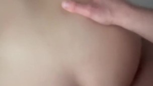 Nice quick doggyfuck after workout - Huge creamy cumshot on her ass