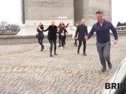 BRIDE4K. Guests can't hide emotions when they see hot bride fucking in adult video 1/16