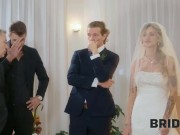 BRIDE4K. Guests can't hide emotions when they see hot bride fucking in adult video 5/16