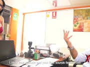 Morena venezolana de gran culo pasa casting para ser actriz porno en Perú 9/16