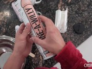 Stepdad Needs to Clone His Dick So his Big Boob Stepdaughter Helps Him 1/16