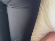like every day he comes to cum on my leggings 16/16