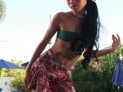 Teen footjob makes giant cock cum on the feet 4/16