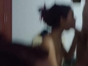 Shy college student 18 year old with a big ass doesn't go to class and goes to her boyfriend's house 6/16