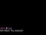 Euro Redhead Slut at Work Fingers Herself in See Through Pantyhose Before and After Ripping Them Open 1/16