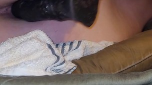Fat sissy slut fucks self with bad dragon