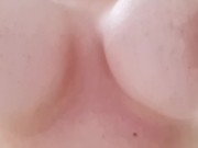 Petite Blonde in Sexy Lingerie wants you to Stretch her Wet Pussy💦big natural tits🐷cum on pussy 15/16