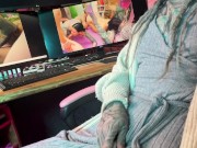 NAUGHTY PORN that got me so TURNED ON I couldn't help but play with my WET PUSSY and TIGHT ANAL HOLE 9/16