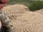 Masturbation While Off Roading On The Trails, Cumming & Pissing On A Sand Dune 10/16
