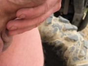 Masturbation While Off Roading On The Trails, Cumming & Pissing On A Sand Dune 11/16
