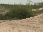 Masturbation While Off Roading On The Trails, Cumming & Pissing On A Sand Dune 15/16