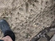 Masturbation While Off Roading On The Trails, Cumming & Pissing On A Sand Dune 7/16