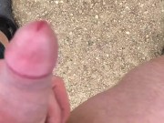 Masturbation While Off Roading On The Trails, Cumming & Pissing On A Sand Dune 8/16