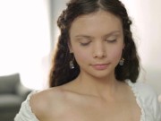 Brunette Beauty Angelica Palam Finger Fucks Her Horny Pussy! 3/16