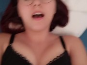 Du schaust als cuck beim Sex zu und leckst meine besamte Pussy sauber 7/16