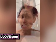 Big boobs babe spitting drooling saliva JOI, creampie queefing pussy closeups, teasing behind the scenes - Lelu Love 9/16