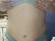 swimsuit and lingerie while fingering