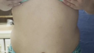 swimsuit and lingerie while fingering