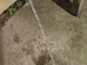 Quick piss outside my apartment