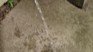 Quick piss outside my apartment
