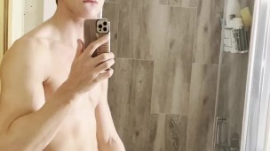 german twink is jerking off until he cums