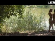Czech Babes Angel and Sybil Romantic Moments Outdoors - LETSDOEIT 13/16