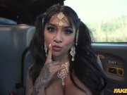 Fake Taxi Bengali nurse takes a big cock in her her tight Asian pussy with her big tits out 16/16