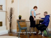 TUTOR4K. Angry Martin Spell has a dirty lesson for short-haired math tutor 5/16