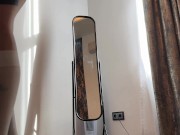 Porn Casting Behind the Scenes as Hot Raver Music Festival Blonde Girl in a See through Dress is Preparing for the Erotica 16/16