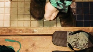 Double Checking Myself For Wood Ticks At The Camp Shower After A Day Of Off Roading ft: piss on feet