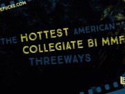 Bi College Fucks - Colt and Tyler flip fuck with Jamie in a bi anal 3some 7/16