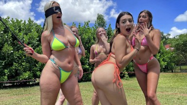 Camsoda - Blindfolded Chicken Game Big Butt Spanking