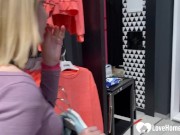 Changing boots barely fit us both but she managed to suck me off. 4/16