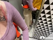 Changing boots barely fit us both but she managed to suck me off. 5/16