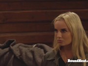 Busty lesbian chick presenting her big natural boobs for horny madame 2/16