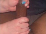 PAWG Jacking off BBC Handjob 4/16