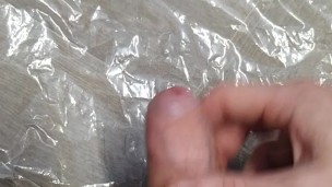 Uncut British Twink Cums On Plastic