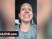 Big boobs babe explaining about getting lip filler, behind scenes creampie drip, cumshot closeups - Lelu Love 5/16
