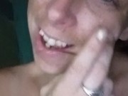 Smoking naked while everyone is 12/16