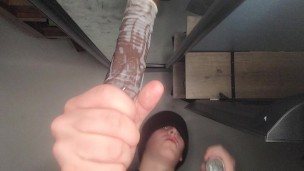 Femboy getting big black cock *cum shot on your face!*
