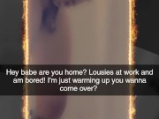 I caught my BF Snap cheating with hot neighbor (juicy Lousie) 1/16